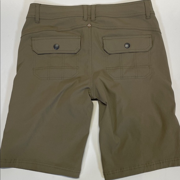 Prana Womens Khaki Hiking Shorts Size 8 Outdoor Utility Casual - Picture 5 of 11